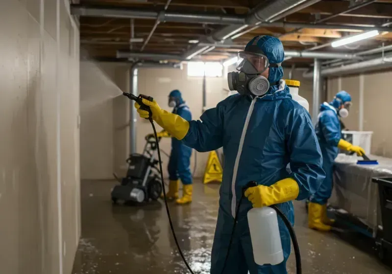 Basement Sanitization and Antimicrobial Treatment process in Dardanelle, AR